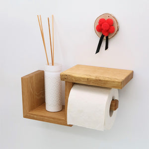 Toilettenpapierhalter LOTHAR aus Holz