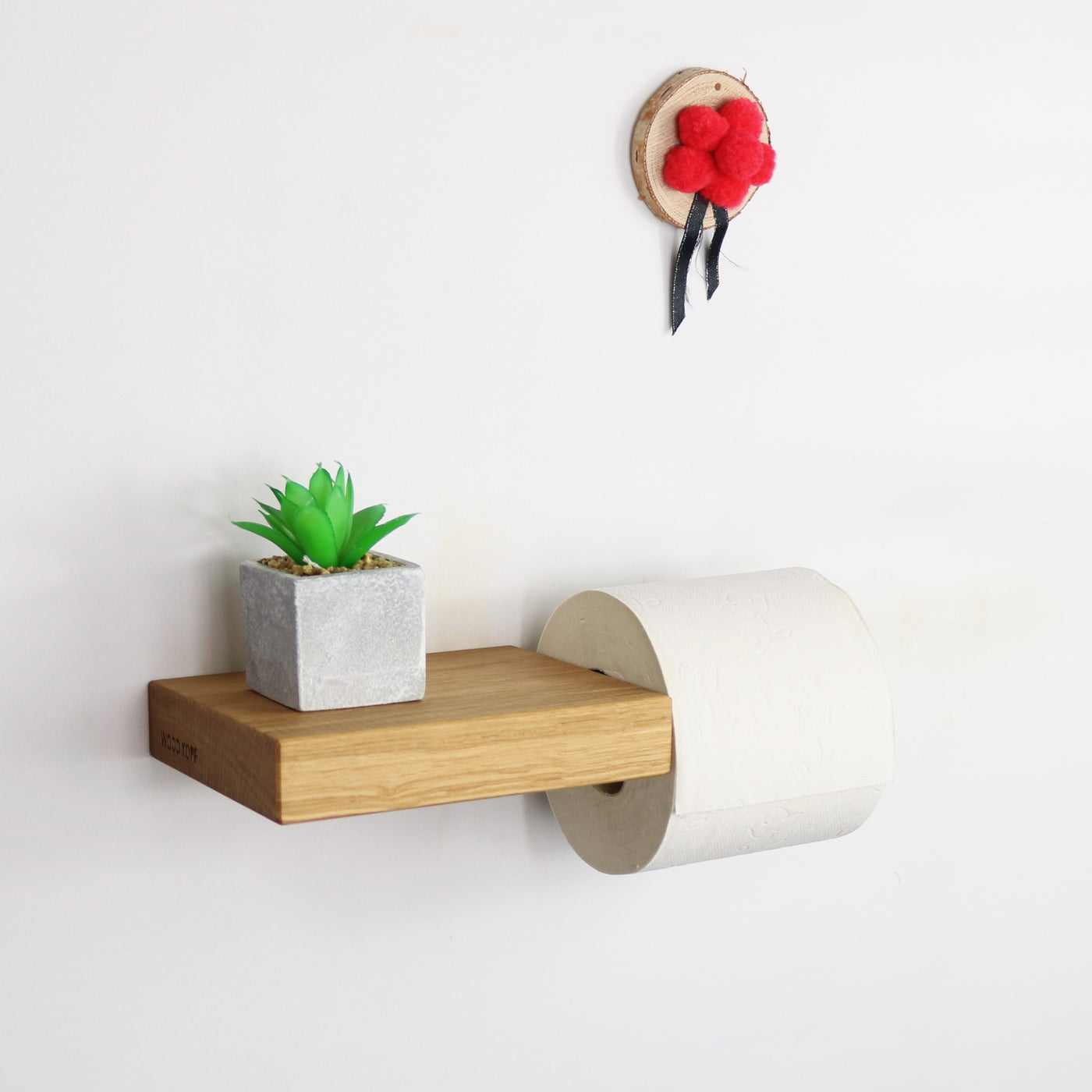 Toilettenpapierhalter LEO aus Holz