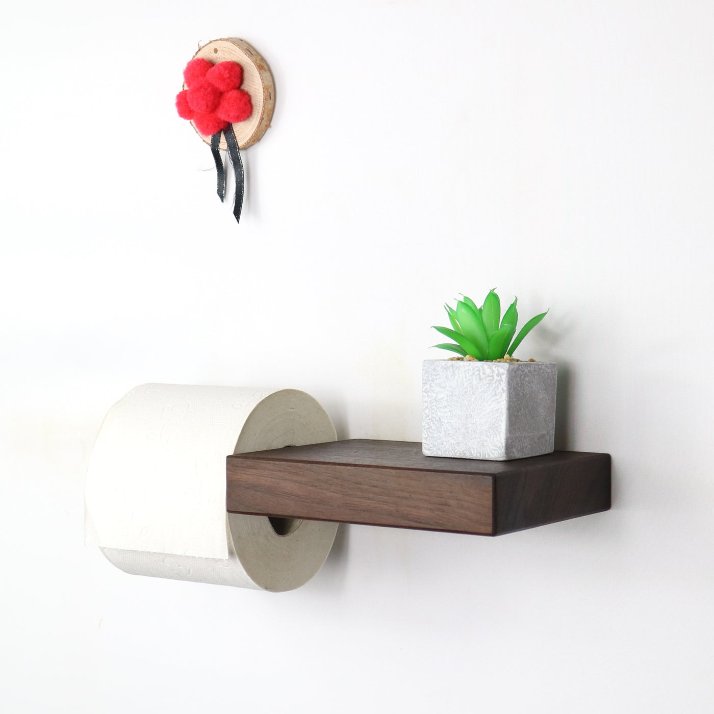 Toilettenpapierhalter LEO aus Holz