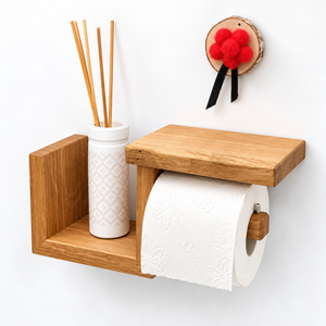 Toilettenpapierhalter LOTHAR aus Holz