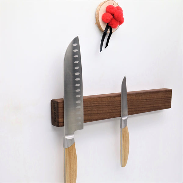 Magnet Messerleiste CULTRO aus Holz Nussbaum